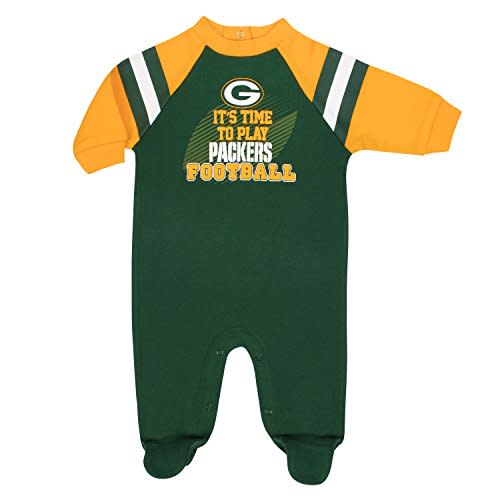 Gerber NFL Unisex Baby Nfl Team Footed Sleep and Play