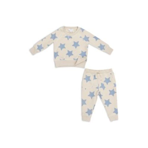 French Terry Sketchy Stars Sweatshirt & Jogger Pants Set - Baby