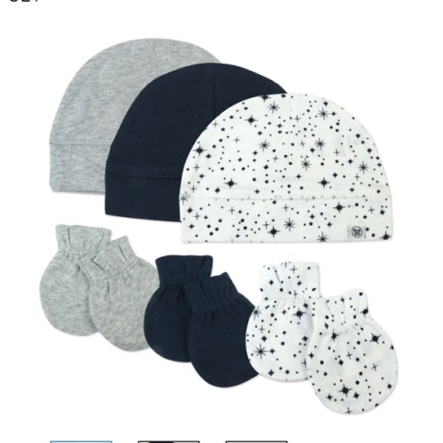 6-Piece Organic Cotton Mitt and Hat Set | Honest Baby Clothing