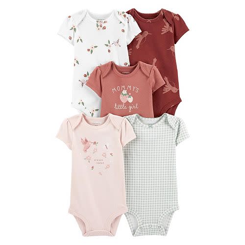 Carter's 5-Pack Short-Sleeve Bodysuits