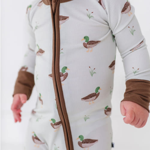 Duck, Duck Cute Ribbed Convertible Footies