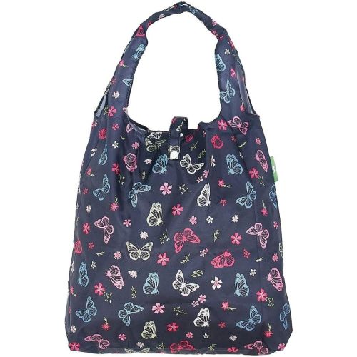 ECO CHIC Foldable Reusable Grocery Bags - Lightweight, Recycled & Reusable Shopping Bag - Waterproof Packable Tote