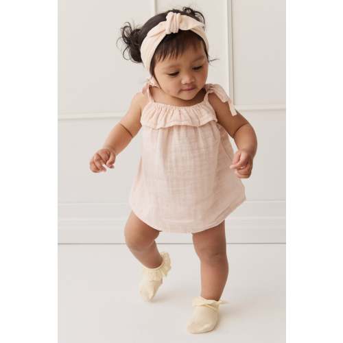 Organic Cotton Muslin Arielle Top - Ballet Pink