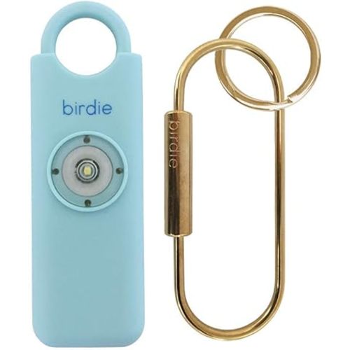 She’s Birdie–The Original Personal Safety Alarm for Women by Women–LOUD Siren, Strobe Light and Key Chain in a Variety of Colors (Aqua)