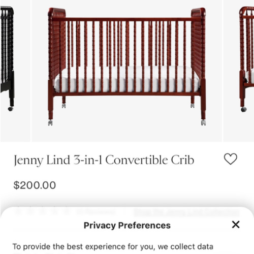 Jenny Lind 3-in-1 Convertible Crib