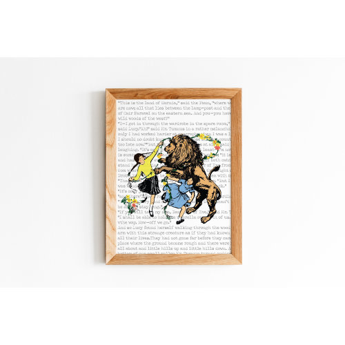 Chronicles Of Narnia Illustration Print , Bookish Art , Narnia Wall Decor , Children&#39;s Book Print , Literary Author , Book Lover Art