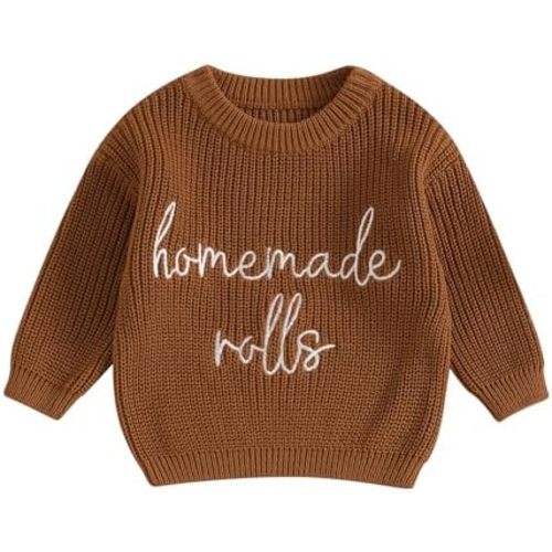 YINGISFITM Thanksgiving Baby Girl Boy Outfit Toddler Thanksgiving Halloween Sweater Knit Sweaters Fall Winter Clothes
