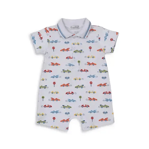 Boys' Car Print Short Playsuit - Baby