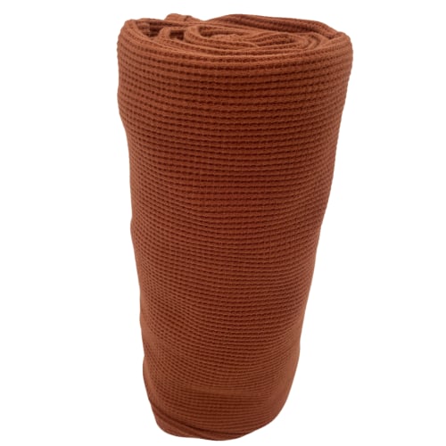 Organic Cotton Waffle Swaddle Blanket, Caramel