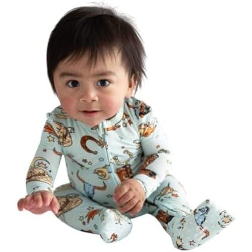 Posh Peanut Convertible Baby Sleepers - Boys Footless Baby Pajamas with 2 Way Zipper for Easy Diaper Changes