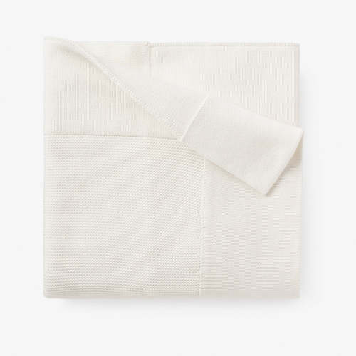 White Sofia + Finn Knit Baby Blanket
 – Elegant Baby