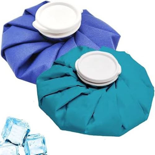 2 Pcs Reusable Ice Bag, Sport Injury Ice Bag, Ice Pack for Injuries, Clod Compress Bag, Hot & Cold Therapy, Teeth Pain Cold Pack, Headaches Cold Ice Bag, Back Fast Release Reusable Ice Bag(9 in)