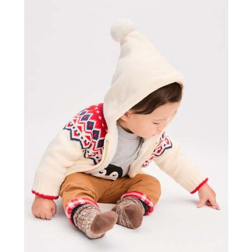 Baby Holiday Zip Up Sweater Jacket | Hanna Andersson