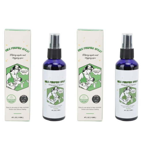 2pcs Milk Pumping Spray Moisturizing Unclogging Nipples Pump Lubricant Spray for Breastfeeding 118ml