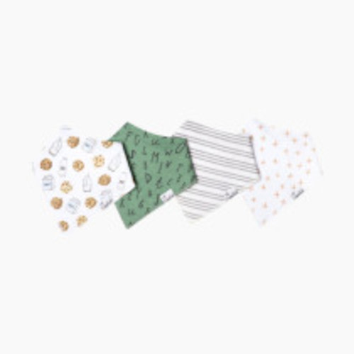Copper Pearl Printed Bandana Bib Set (4-Pack) - Chip