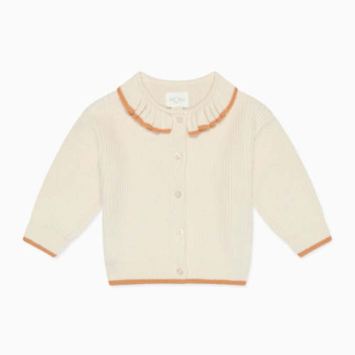 0-3M - Collared Knitted Cardigan Tofu