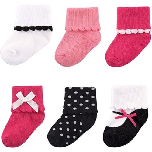 Luvable Friends Unisex Baby Newborn and Baby Socks Set