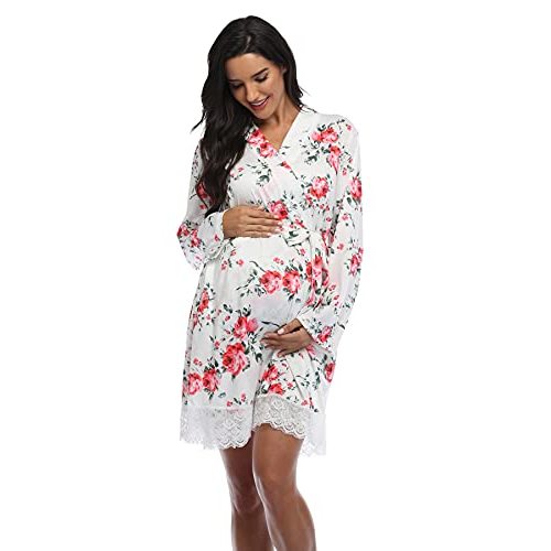 Maternity Robes for Women - Hospital Labor Delivery Robes - Pregnancy Nursing Sleepwear