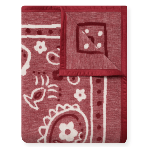 Vintage Red Bandana Blanket - ChappyWrap