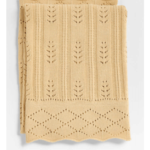 Ferne Pointelle Organic Cotton Baby Stroller Blanket