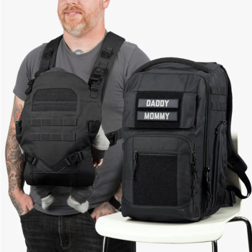 Everyday Diaper Backpack + Baby Carrier Bundle by Tactical Baby Gear