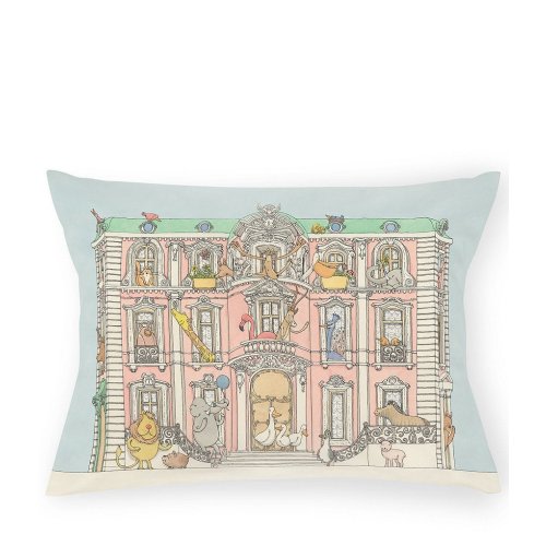 Atelier Choux Paris Monceau Mansion Print Decorative Nursery Pillow