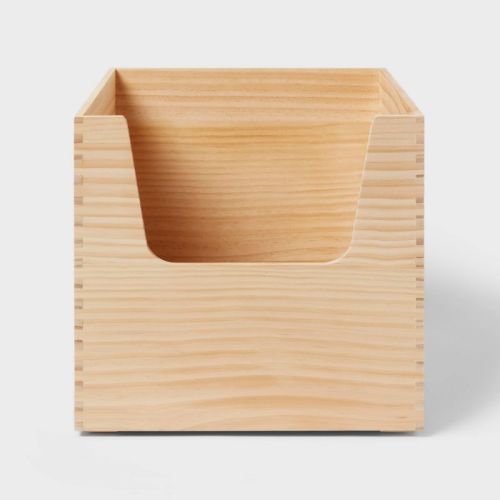 Large Crate Kids' Toy Storage Bin Natural - Pillowfort™
