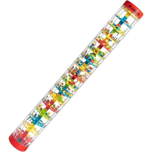 MUSICUBE 16 Inch Baby Rainmaker Toy Rain Stick Musical Instrument for Baby Infant Toddler Raindrop Sound Shakers & Rattle Sensory Musical Toys for Boys Girls