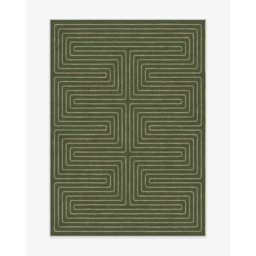 Jonathan Adler Labyrinth Fern Green Tufted Rug | Ruggable