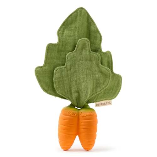 cathy the carrot mini doudou teether