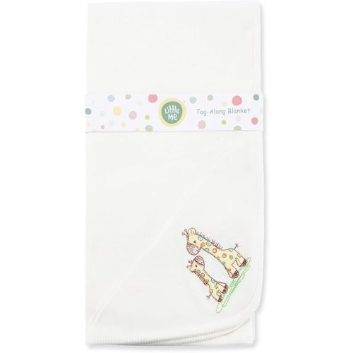 Little Me Blankets for Baby Boys' Giraffe Swaddling Receiving Blanket, 30 x 27 Inches