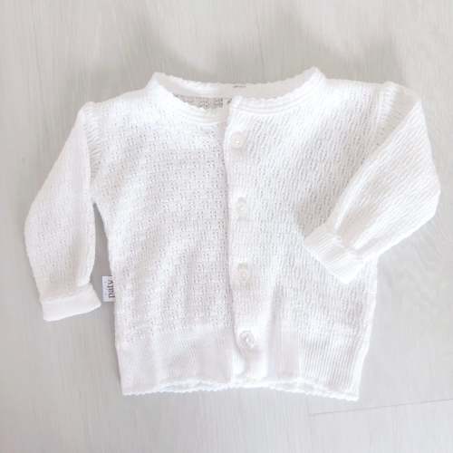 Paty Cardigan (White) – Littles on 5th
