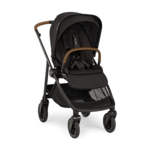 Nuna SWIV Stroller | 360° Swivel Wheels - Caviar | Traveling Tikes