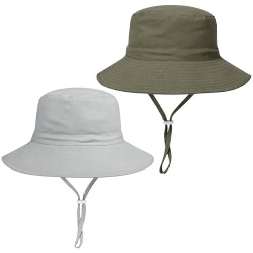 Baby Toddler Sun Hat,Boys Girls Bucket Hat for Kids UPF 50+ Sun Protective Child Summer Beach Hats 0-5 Years