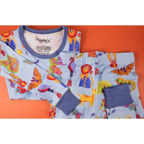 Blue Alebrije Bamboo Pajamas – Anelia Co.