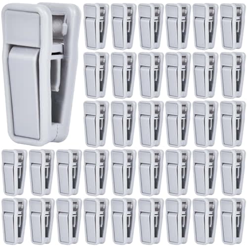 40 Pcs Plastic Baby Hanger Clips Slim-line Finger Clips Set for Clothes Hanger Velvet Hanger (Grey)