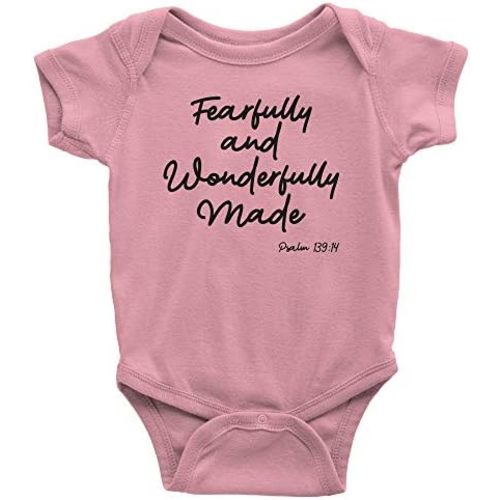 Aprojes Fearfully and Wonderfully Made Baby Bodysuit – Christian Baby Clothes
