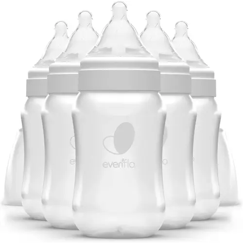 Evenflo Feeding Premium Proflo Venting Balance Plus Wide Neck Baby, Newborn and Infant Bottles - Helps Reduce Colic - 9 Ounce (Pack of 6)
