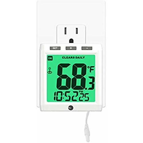 Ambient Weather WS-01 Intelligent Color Changing Temperature Night Light with Ambient Backlight