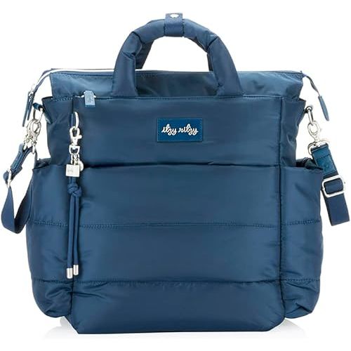 Itzy Ritzy Dream Convertible Diaper Bag Tote Backpack - Baby Diaper Bag with 14 Pockets, Changing Pad (Sapphire Starlight)