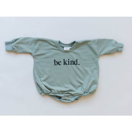 BE KIND Graphic Oversized Sweatshirt Romper Bubble Romper - Etsy