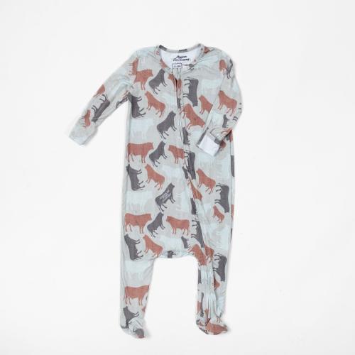 Washed Cow Camo™ Baby Bamboo Pajamas - American Farm Company