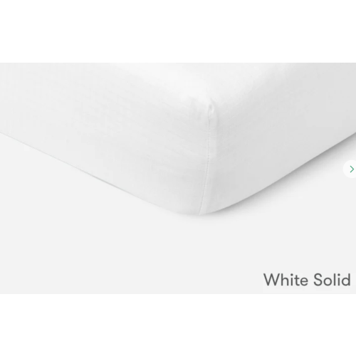 Breathable, Organic Cotton Sheets (2-pack) - Standard / White & White