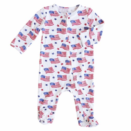 American Dreams Zipper Footie