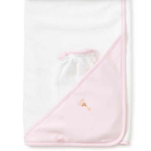 Sophie la girafe Pink Hooded Towel & Mitt Set