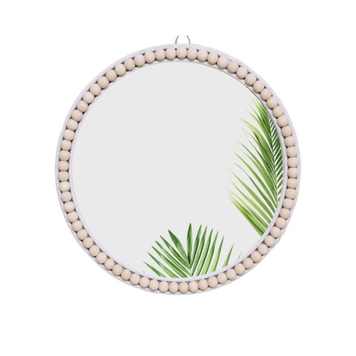 Amazon.com: YUSALCEF 17 inch Wall Mirror, Boho Design for Living Room, Bedroom, Bathroom Decor, Hand Woven Rattan Mirror : Home & Kitchen