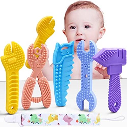 JEXFUN Baby Fruit Food Feeder Pacifier, Silicone Feeder and Teether for  Infant Safely Self Feeding, Baby Teething Relief Toy Teether