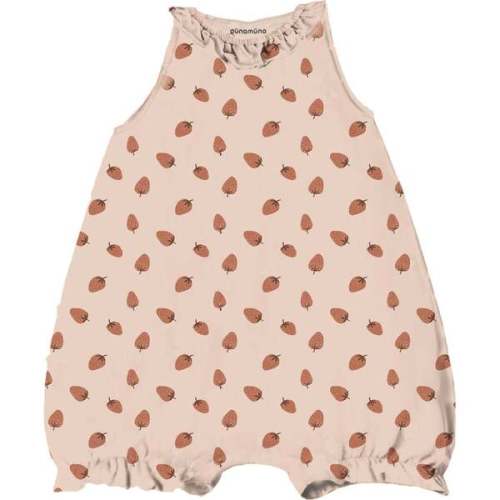 Bubble Romper, Strawberry - günamüna | Maisonette