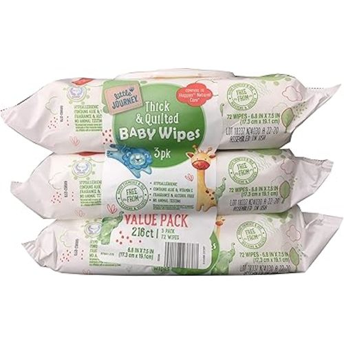 Thick and Quilted Baby Wipes Value Pack 218 Ct
