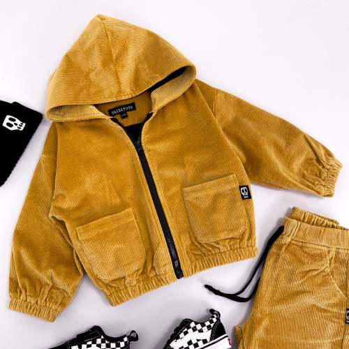 NOT SO BASIC MUSTARD CORD JACKET